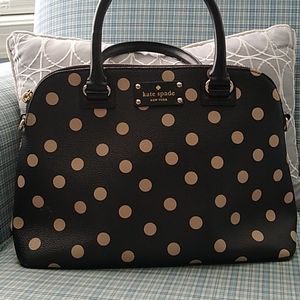 Kate Spade Black & Tan satchel